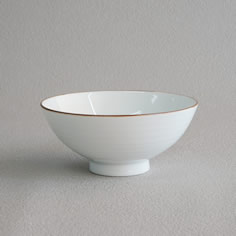 白山陶器・白磁千段の飯椀